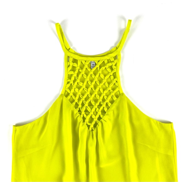 Naked Zebra Mermaid Net Neon Green Tank Top - Picture 5 of 7